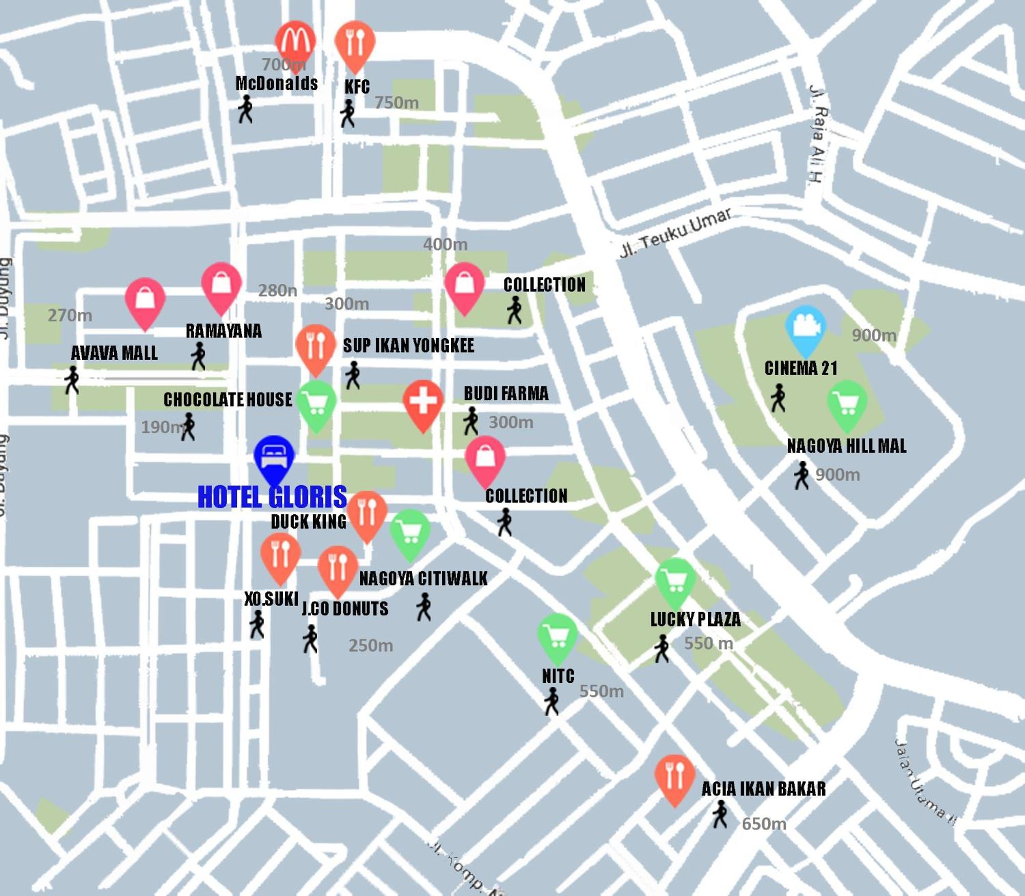 Hotel Gloris Batam Экстерьер фото
